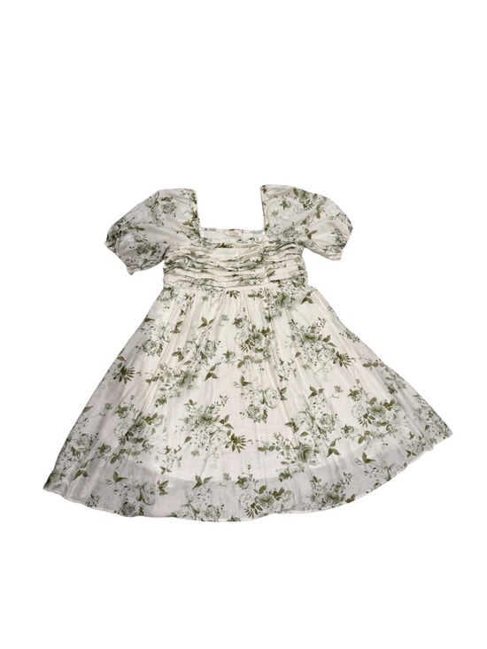 💜5/$50💜 Green and White Floral Midi Dress (Maternity) - Picture 2 of 10